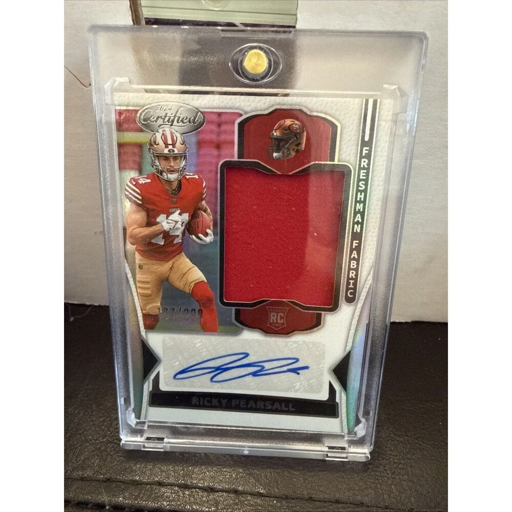 2024 Panini Certified Ricky Pearsall Freshman Fabric RC Patch Auto#'d/299